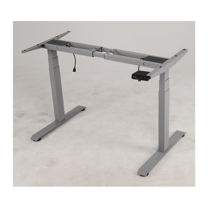 Base de Escritorio Motorizado Profesional / Altura Ajustable 60-125cm / Estructura Estable / Funcionamiento Suave / 3 Preset de Posiciones / Color Gris / Soporta hasta 100Kg de carga