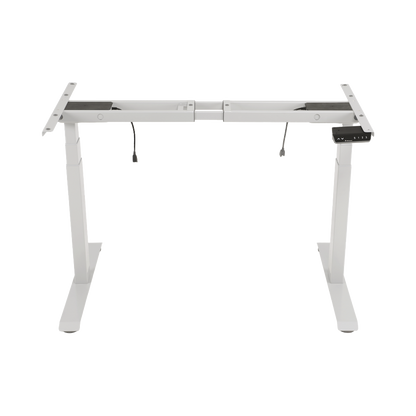 Base de Escritorio Motorizado Profesional / Altura Ajustable 60-125cm / Estructura Estable / Funcionamiento Suave / 3 Preset de Posiciones / Color Blanco / Soporta hasta 100Kg de carga