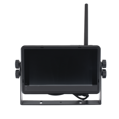 Sistema Profesional Inalámbrico de Cámara de Reversa Infrarroja y Monitor Touch de 7" para Vehículos de Trabajo y Montacargas