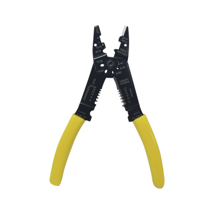 Pinza Cortacables / Pelacables 10 a 22 AWG con Plegador de Conectores.