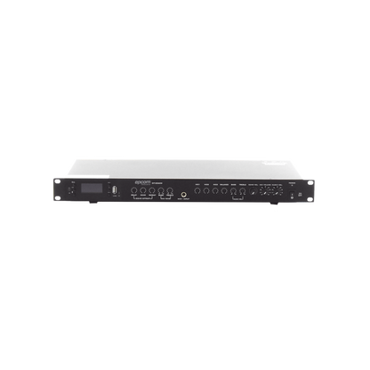 Amplificador de Audio | 2 x 60W | Baja Impedancia 4 - 8&Omega; | Reproductor Bluetooth, USB, SD | Efectos Integrados Delay, Echo, Repeat