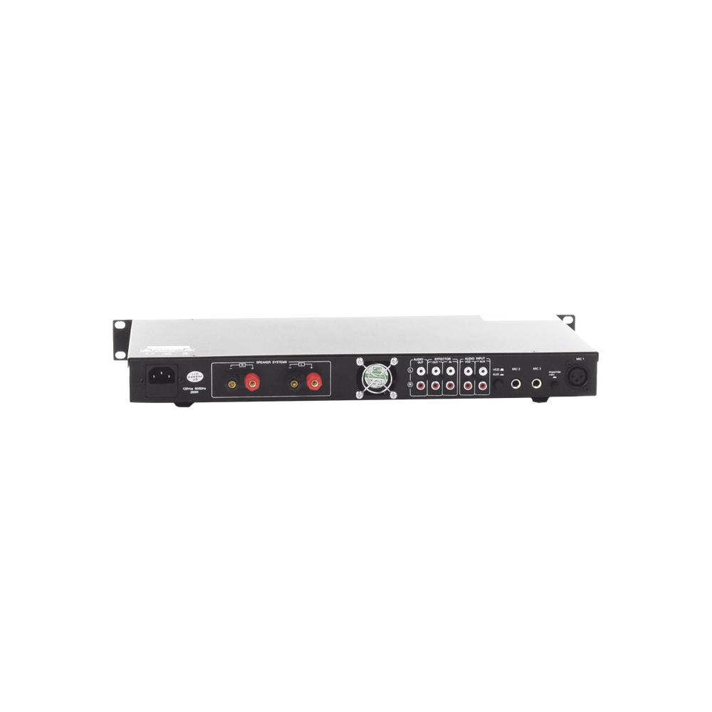 Amplificador de Audio | 2 x 60W | Baja Impedancia 4 - 8? | Reproductor Bluetooth, USB, SD | Efectos Integrados Delay, Echo, Repeat