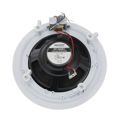 Altavoz de Techo | 8" | 1.87w - 15w | 70/100v | Material ABS | Rejilla Metálica