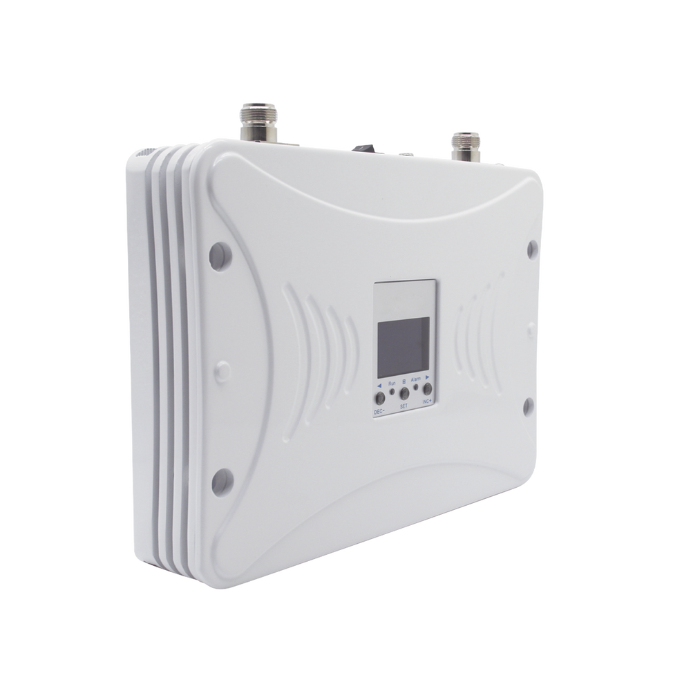 Kit Amplificador de Señal Celular 2G, 3G y 4G / Mejora llamadas convencionales y VoLTE / Amplifica señal de TELCEL, AT&T y MOVISTAR / Cubre hasta 300 m² con una antena y hasta 900 m² con 3 antenas.