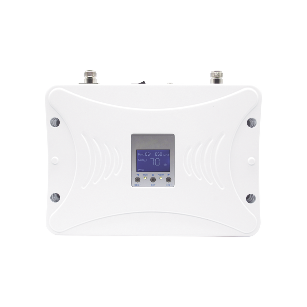 Kit Amplificador de Señal Celular 2G, 3G y 4G / Mejora llamadas convencionales y VoLTE / Amplifica señal de TELCEL, AT&T y MOVISTAR / Cubre hasta 300 m² con una antena y hasta 900 m² con 3 antenas.