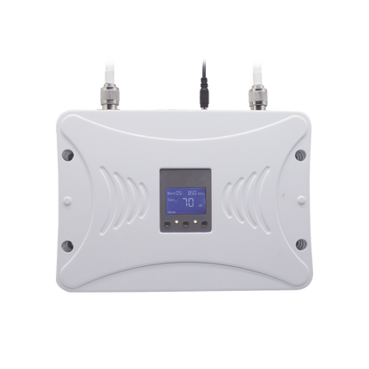 Kit Amplificador de Señal Celular 2G, 3G y 4G / Mejora llamadas convencionales y VoLTE / Amplifica señal de TELCEL, AT&T y MOVISTAR / Cubre hasta 300 m² con una antena y hasta 900 m² con 3 antenas.