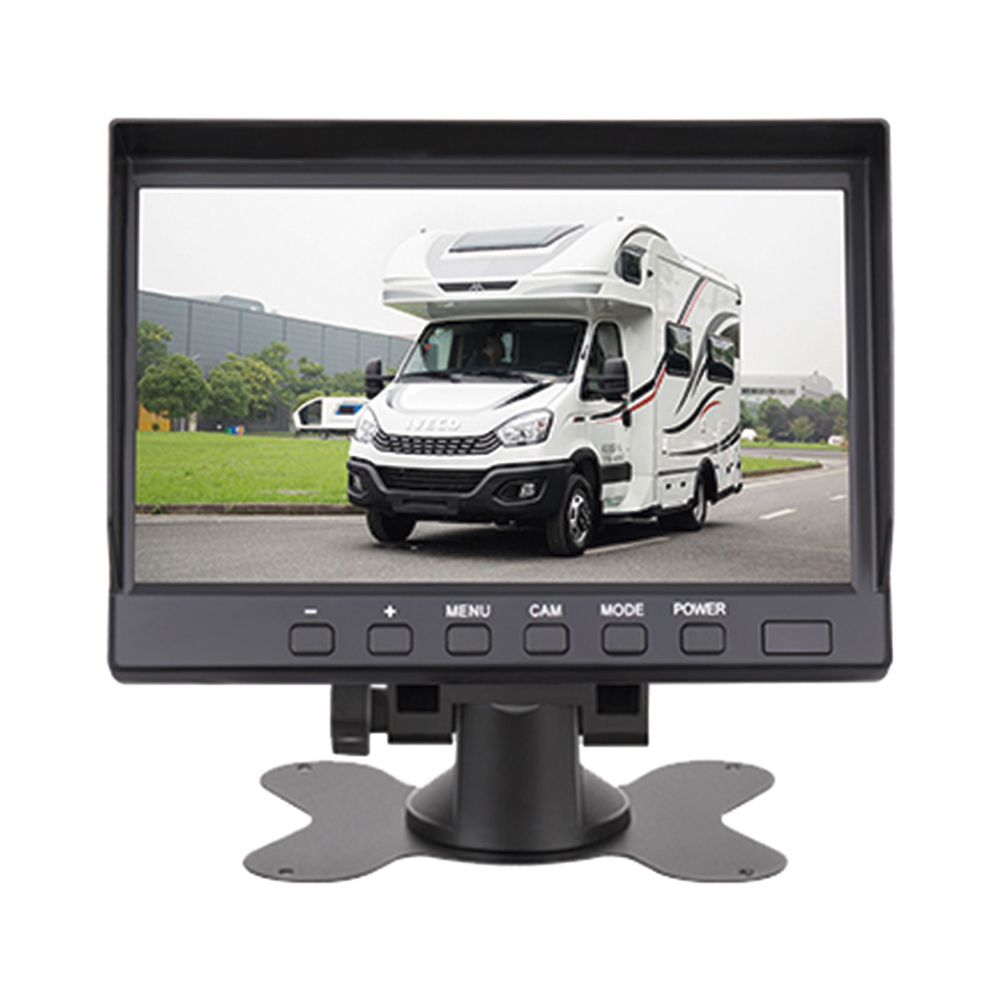 Sistema Profesional de Cámara de Reversa y Monitor Alámbrico para Vehículos de Trabajo y Montacargas