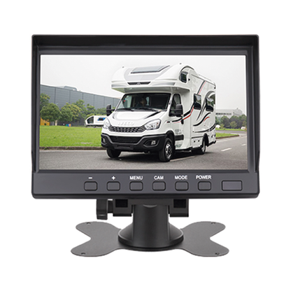 Sistema Profesional de Cámara de Reversa y Monitor Alámbrico para Vehículos de Trabajo y Montacargas