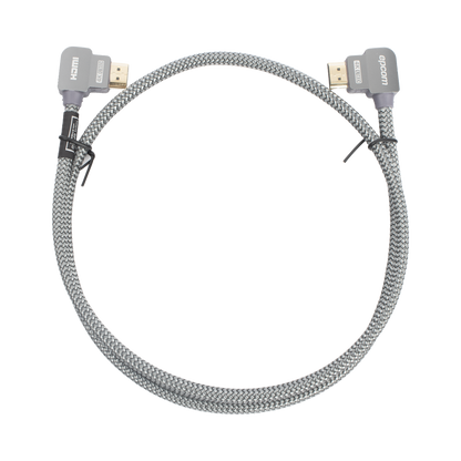 Cable HDMI Ángulo 90° | 1 Metro (3.28 Pies) | Alta Definición | Versión 2.0 | Alta Velocidad 18Gbps | 4K@60Hz |