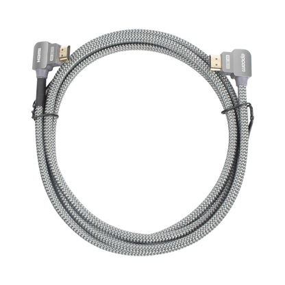 Cable HDMI Ángulo 90° | 2 Metros (6.56 Pies) | Alta Definición | Versión 2.0 | Alta Velocidad 18Gbps | 4K@60Hz |