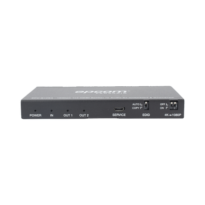 Splitter HDMI 1x2 | 4K@60Hz | Extractor de Audio | Down Scaler | HDR  4:4:4 | EDID | 18Gbps
