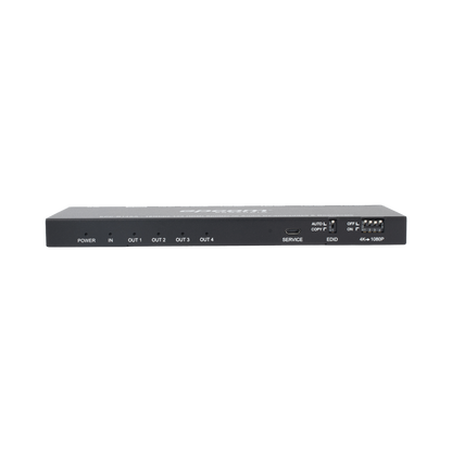 Splitter HDMI 1x4 | 1 Entrada a 4 salidas (Simultaneas) | 4K@60Hz | Extractor de Audio | Down Scaler | HDR  4:4:4 | EDID | 18Gbps