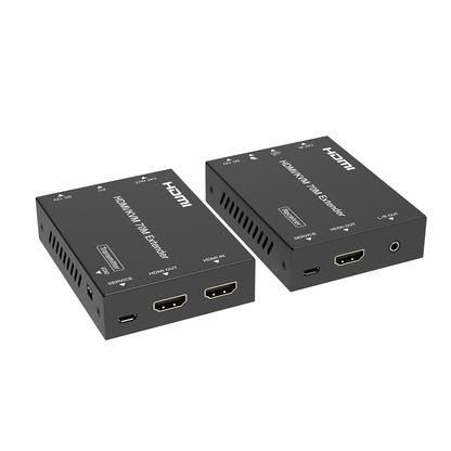 Kit Extensor HDMI con KVM | 70m | 4K2K@60Hz | 4:4:4 |  HDMI2.0b y HDCP 2.2 | Salida de Audio 3.5mm | Admite PoC | Admite USB 1.1