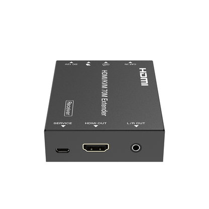 Kit Extensor HDMI con KVM | 70m | 4K2K@60Hz | 4:4:4 |  HDMI2.0b y HDCP 2.2 | Salida de Audio 3.5mm | Admite PoC | Admite USB 1.1