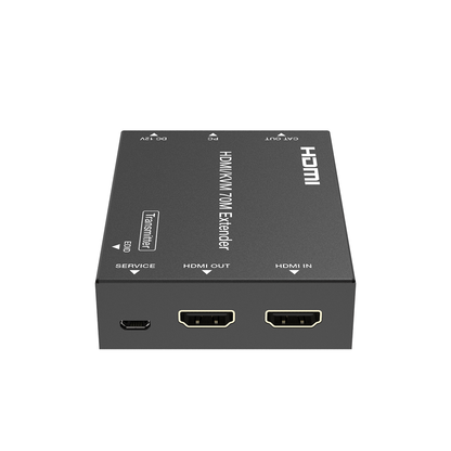 Kit Extensor HDMI con KVM | 70m | 4K2K@60Hz | 4:4:4 |  HDMI2.0b y HDCP 2.2 | Salida de Audio 3.5mm | Admite PoC | Admite USB 1.1