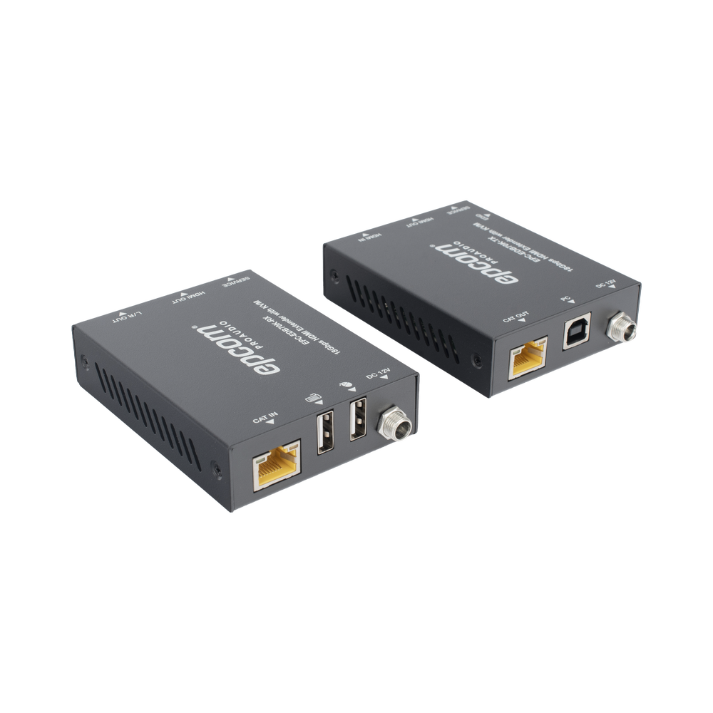 Kit Extensor HDMI con KVM | 70m | 4K2K@60Hz | 4:4:4 |  HDMI2.0b y HDCP 2.2 | Salida de Audio 3.5mm | Admite PoC | Admite USB 1.1
