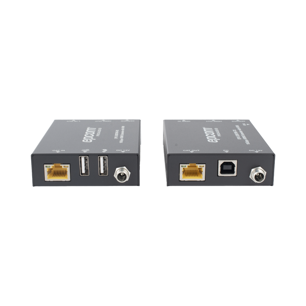 Kit Extensor HDMI con KVM | 70m | 4K2K@60Hz | 4:4:4 |  HDMI2.0b y HDCP 2.2 | Salida de Audio 3.5mm | Admite PoC | Admite USB 1.1
