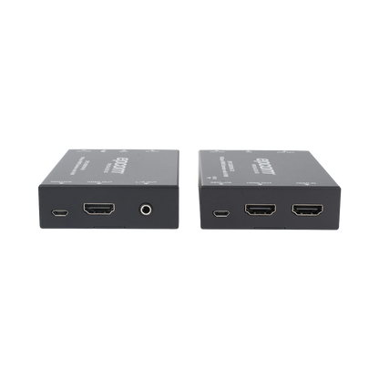 Kit Extensor HDMI con KVM | 70m | 4K2K@60Hz | 4:4:4 |  HDMI2.0b y HDCP 2.2 | Salida de Audio 3.5mm | Admite PoC | Admite USB 1.1