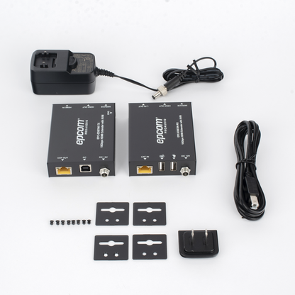 Kit Extensor HDMI con KVM | 70m | 4K2K@60Hz | 4:4:4 |  HDMI2.0b y HDCP 2.2 | Salida de Audio 3.5mm | Admite PoC | Admite USB 1.1