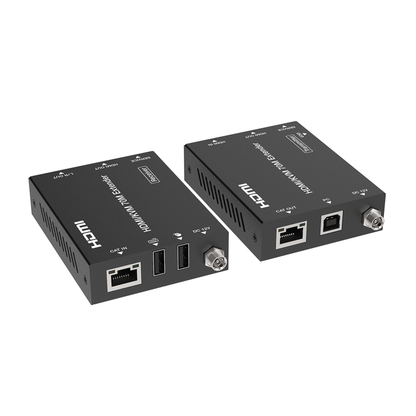 Kit Extensor HDMI con KVM | 70m | 4K2K@60Hz | 4:4:4 |  HDMI2.0b y HDCP 2.2 | Salida de Audio 3.5mm | Admite PoC | Admite USB 1.1