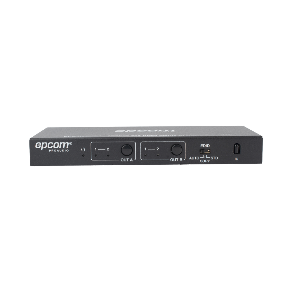 Matricial HDMI | 2x2 | 4K2K@60Hz | HDR | YCbCr 4:4:4 | EDID Auto | Extractor de Audio | Salida de audio análoga y digitalizados | HDCP 2.2 | 18 Gbps