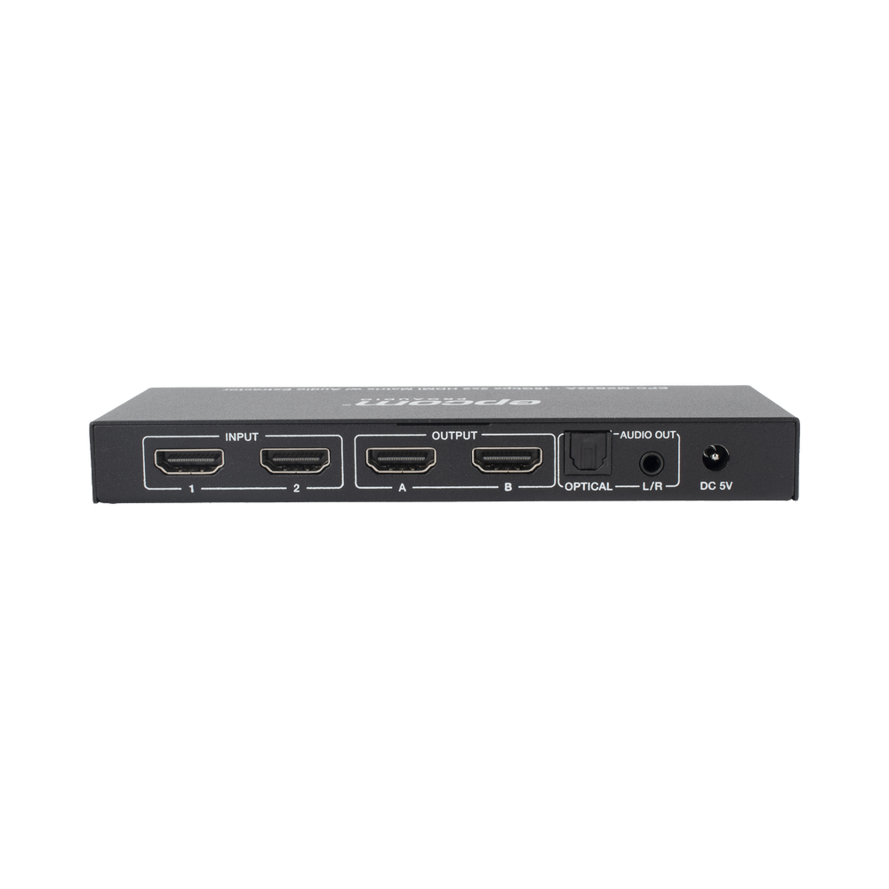 Matricial HDMI | 2x2 | 4K2K@60Hz | HDR | YCbCr 4:4:4 | EDID Auto | Extractor de Audio | Salida de audio análoga y digitalizados | HDCP 2.2 | 18 Gbps