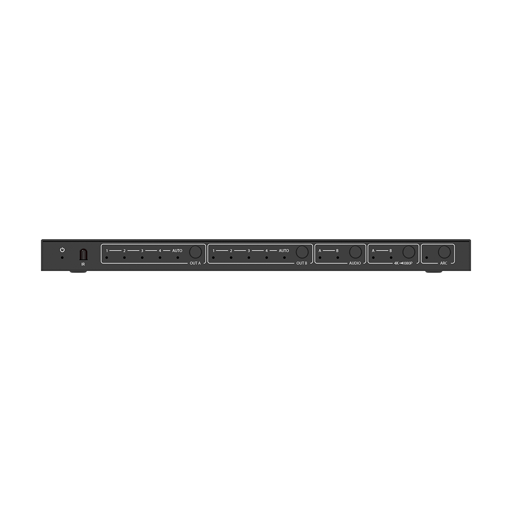 Matricial HDMI | 4x2 | 4K2K@60Hz | HDR | YCbCr 4:4:4 | EDID Auto | Extractor de Audio | Salida de audio análoga y digitalizados | HDCP 2.2 | 18 Gbps