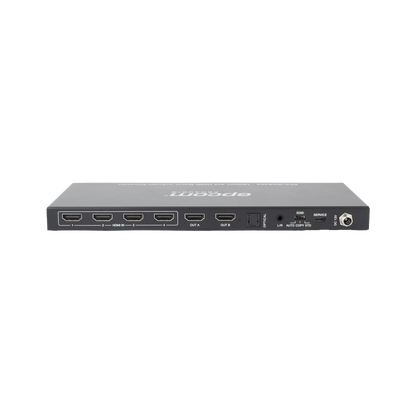 Matricial HDMI | 4x2 | 4K2K@60Hz | HDR | YCbCr 4:4:4 | EDID Auto | Extractor de Audio | Salida de audio análoga y digitalizados | HDCP 2.2 | 18 Gbps