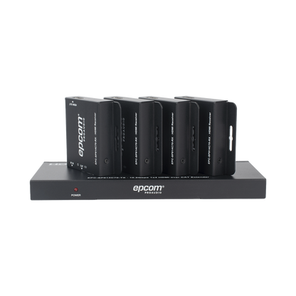 Splitter HDMI 1x4 | Extensor HDMI | 4K@30Hz 40m | 1080p@60Hz 70m | Función PoC |  4:4:4