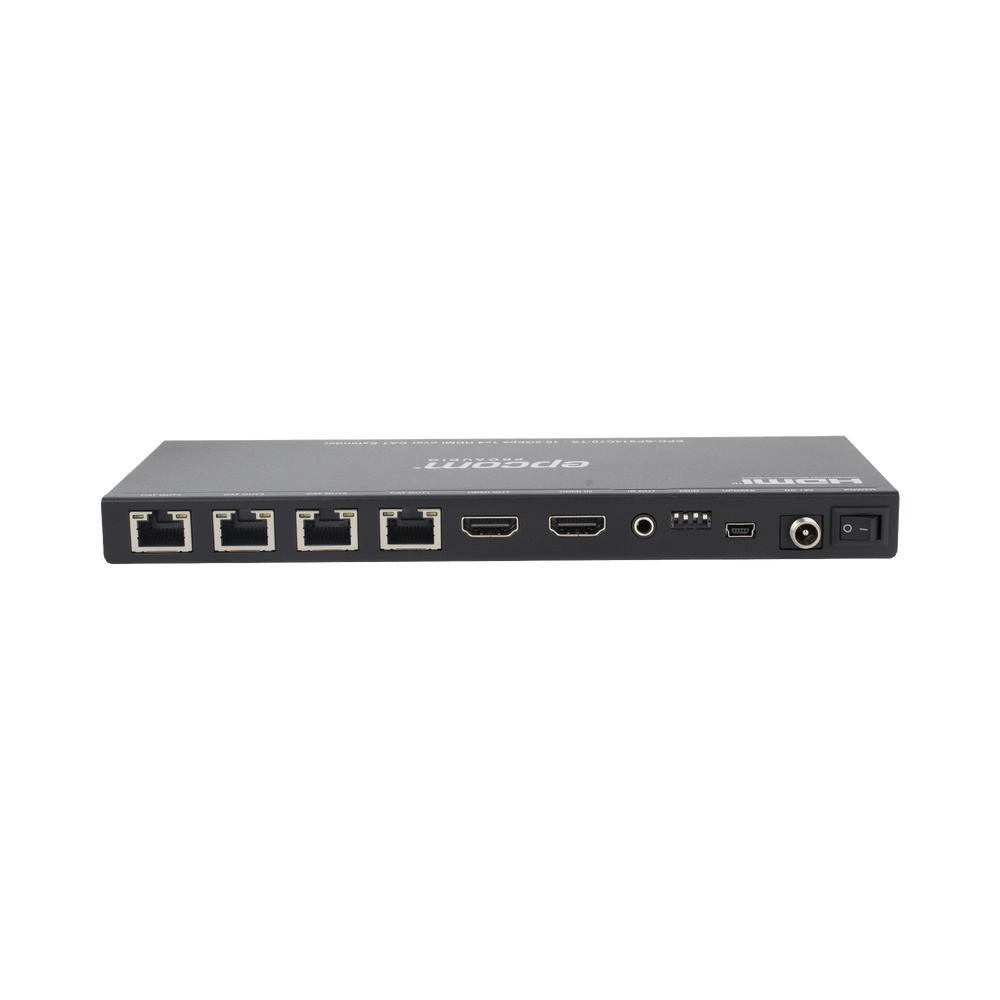 Splitter HDMI 1x4 | Extensor HDMI | 4K@30Hz 40m | 1080p@60Hz 70m | Función PoC |  4:4:4