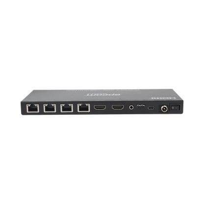 Splitter HDMI 1x4 | Extensor HDMI | 4K@30Hz 40m | 1080p@60Hz 70m | Función PoC |  4:4:4