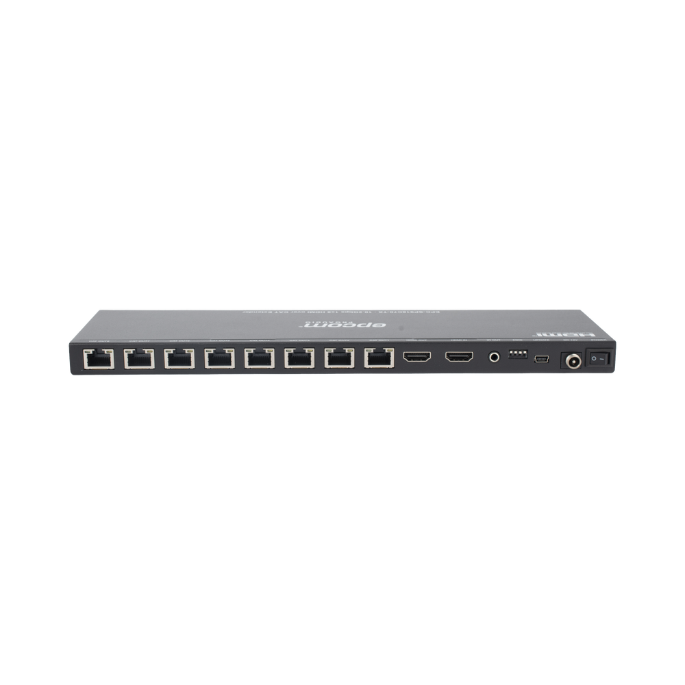Splitter HDMI 1x8 | Extensor HDMI | 4K@30Hz 40m | 1080p@60Hz 70m | Función PoC |  4:4:4