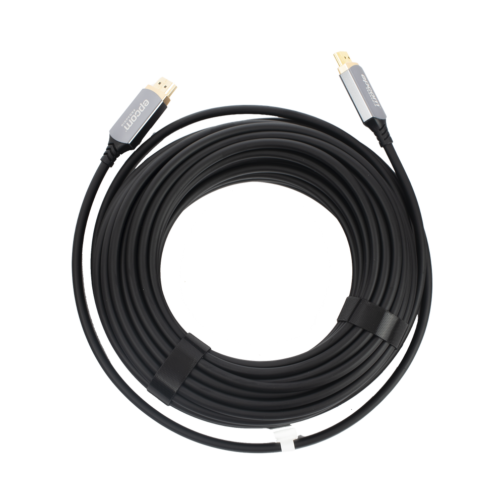Cable HDMI de Fibra Óptica de 15 Metros (49.21 Pies) | Alta Definición | Versión 2.1 | Alta Velocidad 18Gbps | 8K@60Hz | HDCP 2.2 | Resistente a EMI y RFI