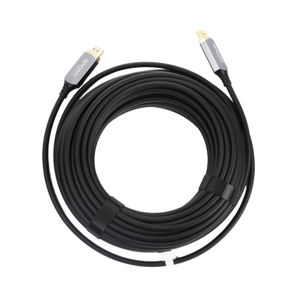 Cable HDMI de Fibra Óptica de 15 Metros (49.21 Pies) | Alta Definición | Versión 2.1 | Alta Velocidad 18Gbps | 8K@60Hz | HDCP 2.2 | Resistente a EMI y RFI