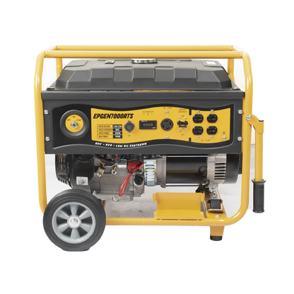 Generador a Gasolina / Planta de Emergencia con Encendido Automático, 6.5KW, 220Vac 2 Fases, Jaula con Ruedas para Fácil Traslado