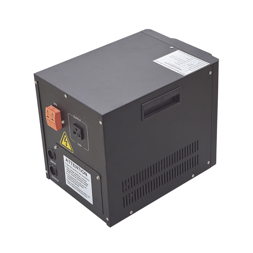 Regulador de Voltaje Industrial Monofásico Ferroresonante 3 kVA/3 kW 120 V / Entrada 96-144 Vca / Salida 117.6- 122.4 Vca