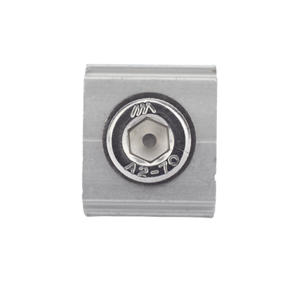 Conector N con tornillo para fijación en riel 5 y 8