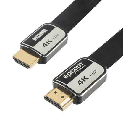 Cable HDMI de 5 Metros (16.40 Pies) | Alta Definición | Versión 2.0 | Alta Velocidad 18Gbps | 4K@60Hz | Conectores Chapados en Oro | Tipo Plano