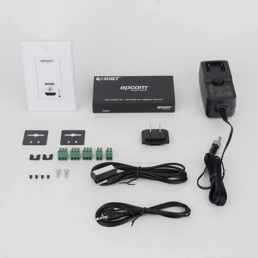 Kit Extensor HDBaseT | 4K2K@60Hz 40m | 1080p 70m | Función PoC | IR Bidireccional | RS-232 |