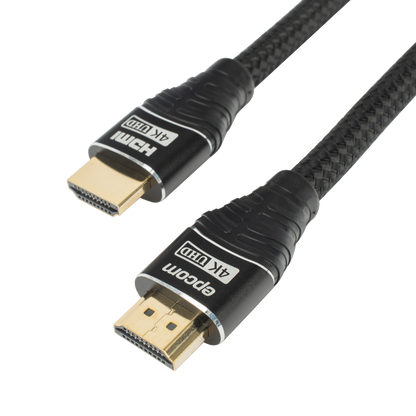 Cable HDMI de 1.8 Metros (5.91 Pies) | Alta Definición | Longitud | Versión 2.0 | Alta Velocidad 18Gbps | 4K@60Hz | Conectores Chapados en Oro | Tipo Redondo
