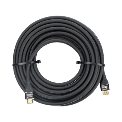 Cable HDMI de 10 Metros (32.81 Pies) | Alta Definición | Longitud | Versión 2.0 | Alta Velocidad 18Gbps | 4K@60Hz | Conectores Chapados en Oro | Tipo Redondo