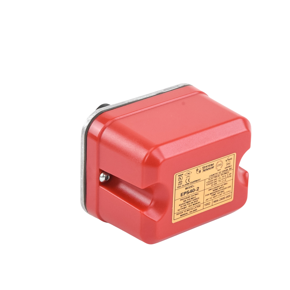 Interruptor de Supervisión de Presión de Agua, Respuesta Ajustable de 10 a 100 PSI, con Doble Relevador