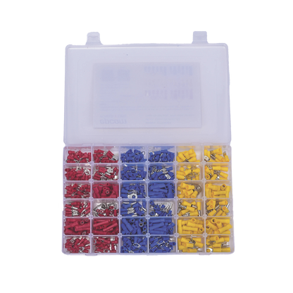 Juego de 580 pzas. Terminales Variadas con Forro y Caja de Almacenamiento.
