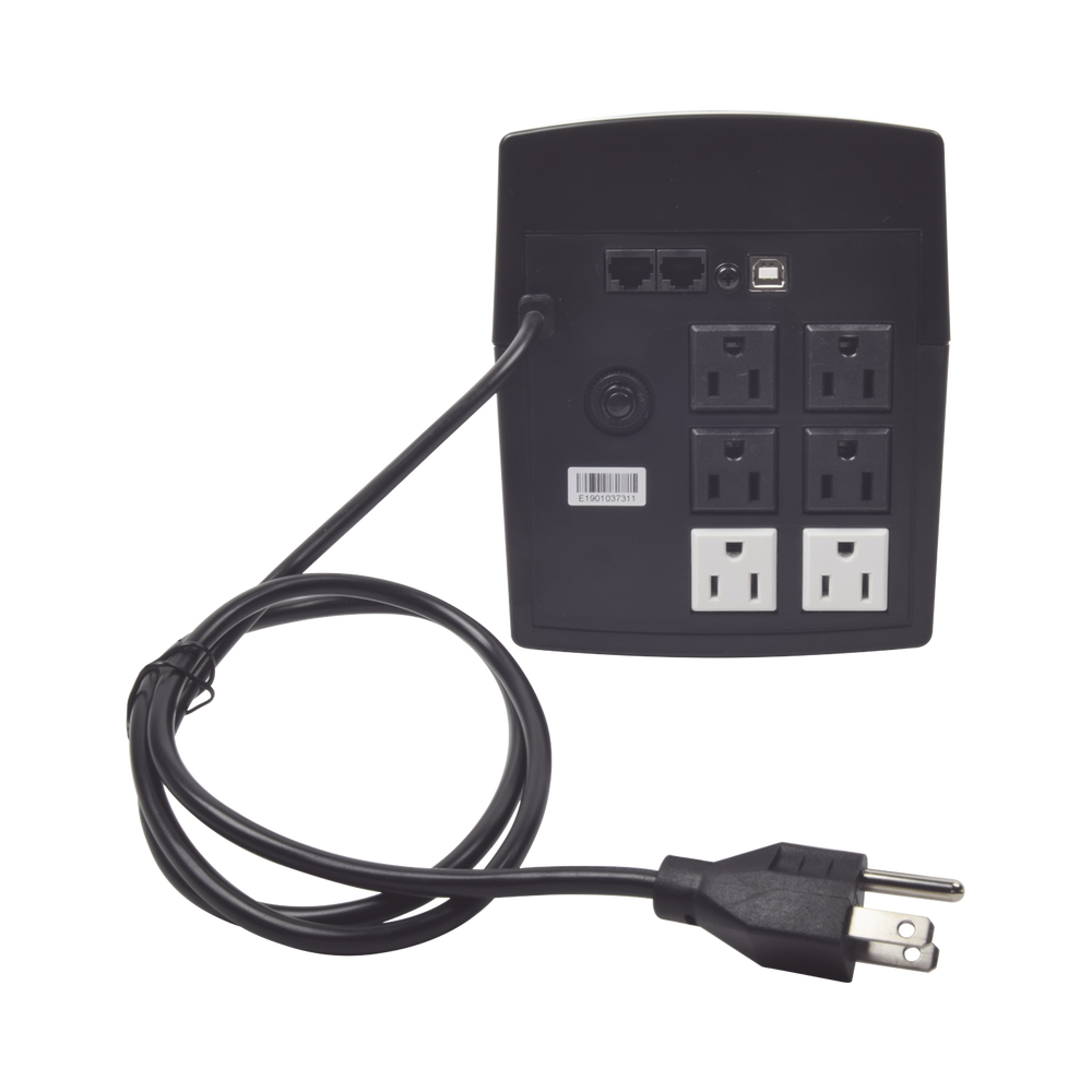 UPS de 1200VA/720W / Topología Línea Interactiva / Entrada y Salida 120 Vca / Clavija NEMA 5-15P / 6 Tomas NEMA 5-15R