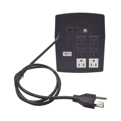 UPS de 1200VA/720W / Topología Línea Interactiva / Entrada y Salida 120 Vca / Clavija NEMA 5-15P / 6 Tomas NEMA 5-15R