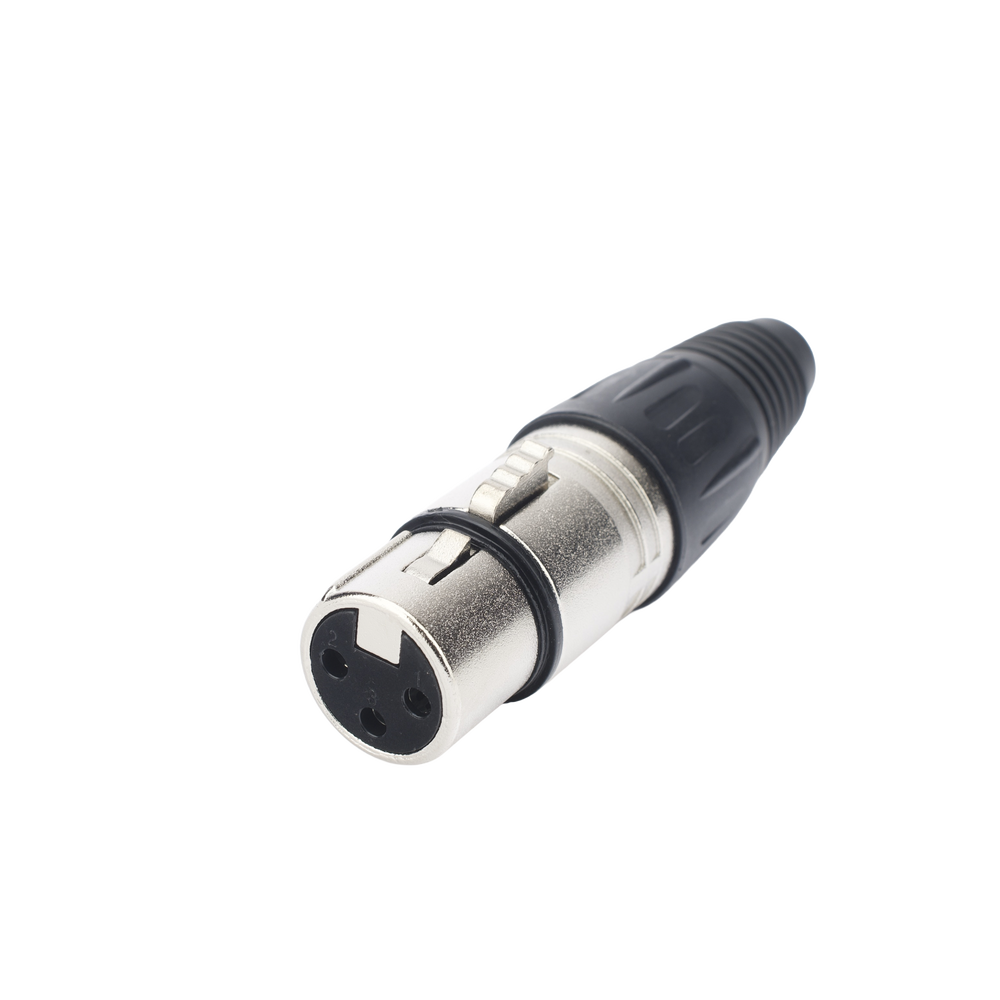 Kit Conector XLR Hembra + XLR Macho | Ideal para Conexiones de Micrófonos, Mezcladoras | Equipo de Audio Profesional