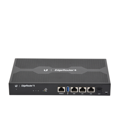 EdgeRouter 4, con 3 puertos 10/100/1000 Mbps + 1 puerto SFP, con funciones avanzadas de ruteo