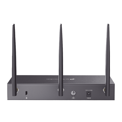 Router Omada VPN / SDN Multi-WAN Gigabit / 1 Puerto WAN SFP Gigabit / 1 Puerto WAN RJ45 Gigabit / 2 Puertos LAN RJ45 Gigabit / 2 Puertos Configurables LAN/WAN / 150,000 Sesiones Concurrentes / Administración Centralizada Omada o Stand-Alone