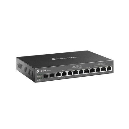 Router Omada VPN / SDN Multi-WAN 1G / Switch con PoE y Controlador  / 2 puerto WAN/LAN SFP 1G / 1 Puerto RJ45 WAN / 1 Puerto WAN/LAN RJ45 / 8 Puertos PoE+ LAN RJ45 /  24,980 Sesiones Concurrentes