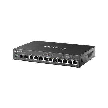 Router Omada VPN / SDN Multi-WAN 1G / Switch con PoE y Controlador  / 2 puerto WAN/LAN SFP 1G / 1 Puerto RJ45 WAN / 1 Puerto WAN/LAN RJ45 / 8 Puertos PoE+ LAN RJ45 /  24,980 Sesiones Concurrentes